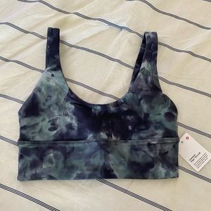 NWT Align bra tie dye blue and grey